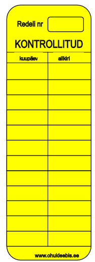 KK001 - Redelite kontrollkleeps