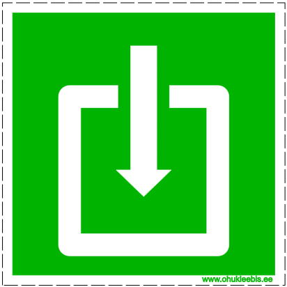 323 evakuatsioonitee sissepääs 323 - Evakuatsioonimärk. Evakuatsioonitee sissepääs
