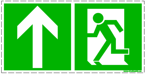 352 352 - Evakuatsioonimärk. ISO 7010. Evakuatsioonitee