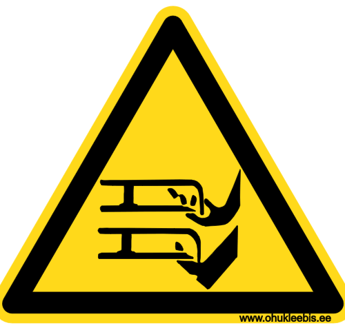 3710 - Hoiatusmärk. ISO 16684. Oht!  Hoia eemale niikuki terades