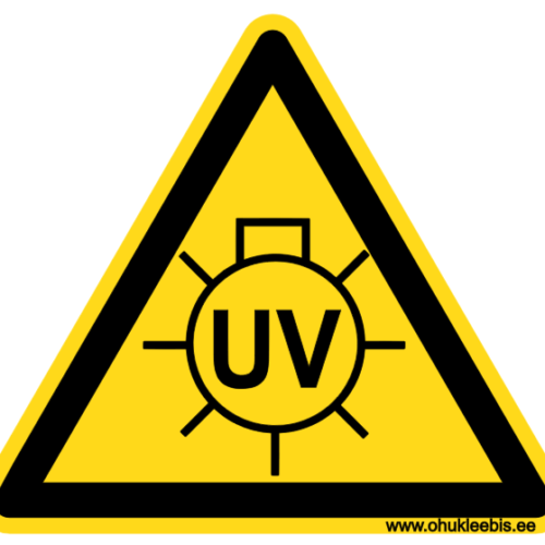 545 - Hoiatusmärk. Oht!  Ultraviolettkiirguse oht