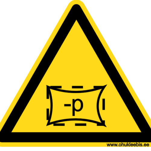 551 alarõhk 551 - Hoiatusmärk. ISO 7010. Oht! Alarõhk