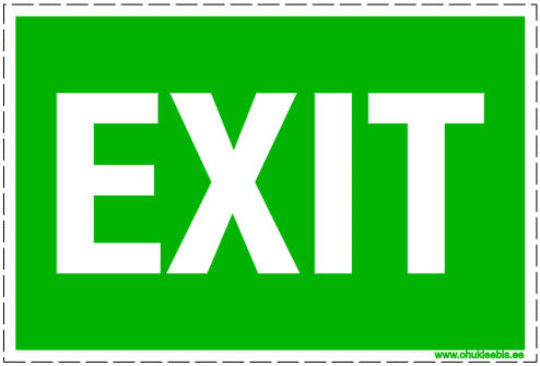 6022 - Evakuatsioonimärk. Väljapääsu tähis
