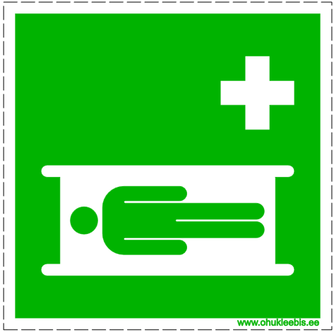 E013 - Esmaabi. ISO 7010. Kanderaami asukoht