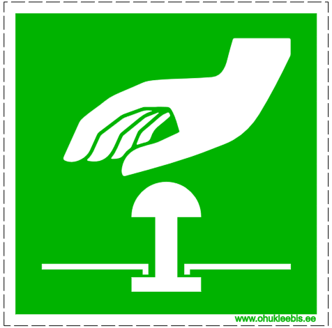 E020 - Kohutusmärk. Avariipeatusnupp