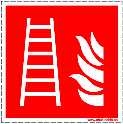 F003 - Tuleohutus. ISO 7010. Tuletõrjeredeli asukoht