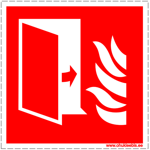 F007 - Tuleohutus. ISO 7010. Tuletõkkeuste asukoht