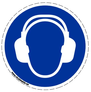 M003 - Kohustusmärk. Kasuta kuulmiskaitset