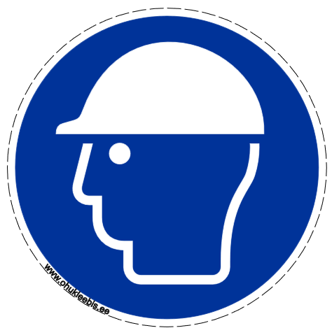 M014 - Kohustusmärk. Kiiver