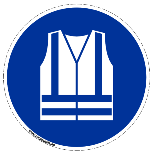 M015 - Kohustusmärk. Helkurvest