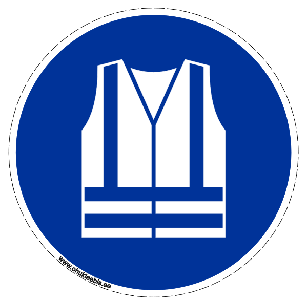 M015 - Kohustusmärk. Helkurvest