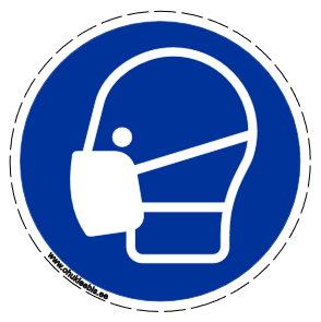 M016 - Kohustusmärk. Tolmumask