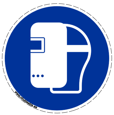 M019 - Kohustusmärk. Keevitusmask