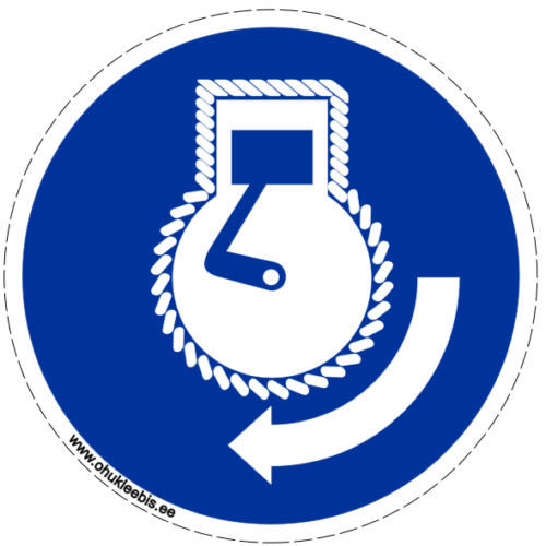 M038 - Kohustusmärk. ISO 7010.  Mootori käivitamise järjestus