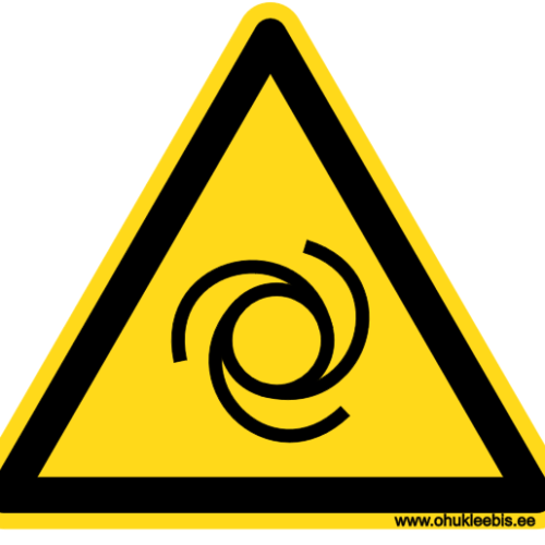 W018 - Hoiatusmärk. Oht! Automaatne käivitamine