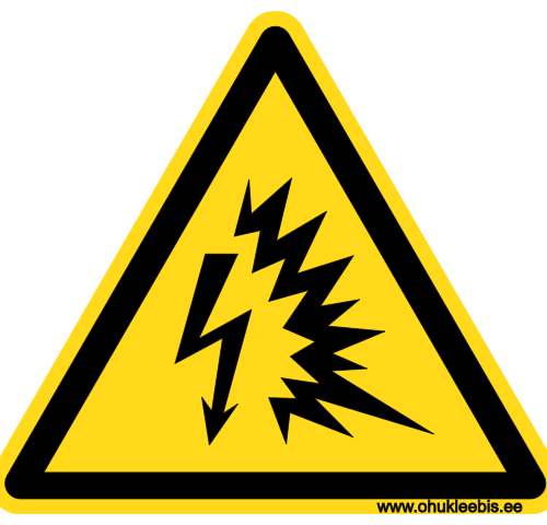 W042 - Hoiatusmärk. ISO 7010. Oht! Kaarleek