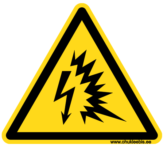 W042 ISO 7010 kaarleek W042 - Hoiatusmärk. ISO 7010. Oht! Kaarleek