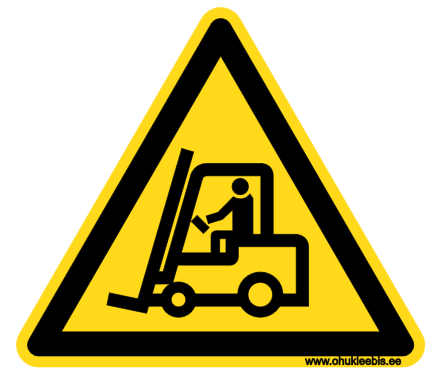 512 - Hoiatusmärk. Oht! Liikuv tõstuk
