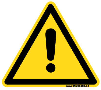 W001 - Hoiatusmärk. Oht! Ohuala
