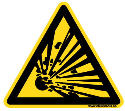 W002 - Hoiatusmärk. Oht! Plahvatusoht